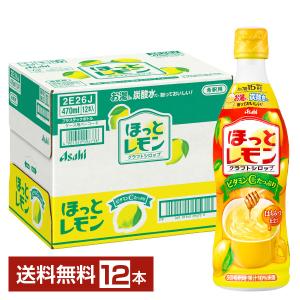 季節限定 クラフトシロップ ほっとレモン 希釈用 アサヒ 470ml プラスチックボトル 12本 1ケース 送料無料