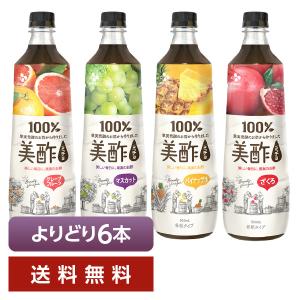 選べる お酢飲料 よりどりMIX CJフーズジャパン 美酢 希釈タイプ 900ml ペットボトル よりどり6本 送料無料 日本正規品｜d-felicity