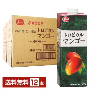 スジャータめいらく スジャータ マンゴーブレンド 果汁100% 1L×6
