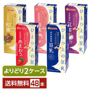 選べる マルサン ひとつ上の豆乳 よりどりMIX 豆乳 豆乳飲料 200ml 紙パック 48本 （24本×2箱） よりどり2ケース 送料無料