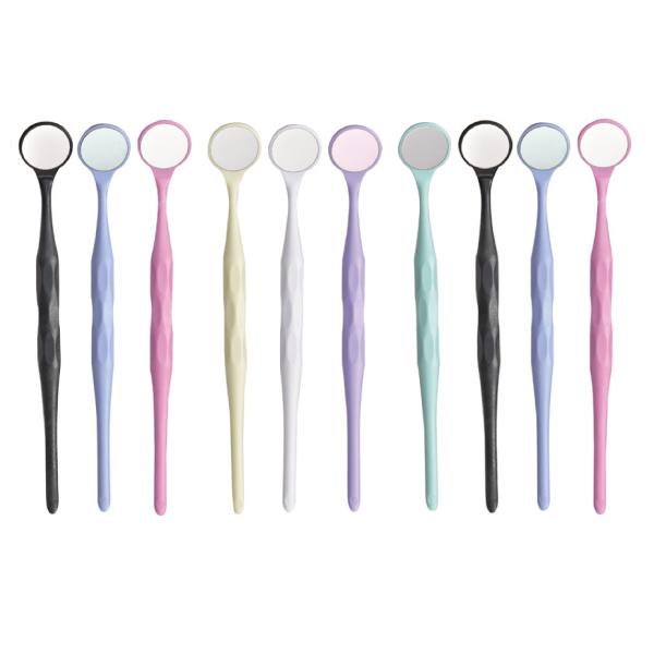 グッドグリップミラー7色アソート（片面タイプ)  1箱(10本・色指定不可)【オートクレーブ滅菌対応...