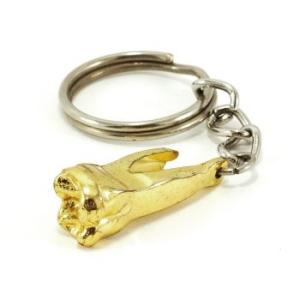 キーホルダー ゴールド臼歯(メール便20点まで)