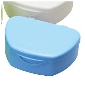 抗菌加工入れ歯ケース小 10個 ブルー(国産)