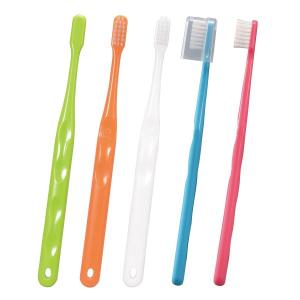 歯ブラシ Ci700 極薄ヘッド (超先細+フラット毛) スライドキャップ付 Sやわらかめ 5本入り(メール便6点まで)