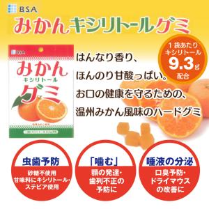 BSA みかんキシリトールグミ 1袋(12粒)...の詳細画像1