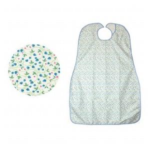 Ci 食事用エプロン いちご柄(ブルー) 日本製(メール便2点まで)