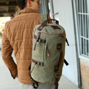 ドラムバッグ バッグパック メンズ 2WAY 布 帆布 リュックサック