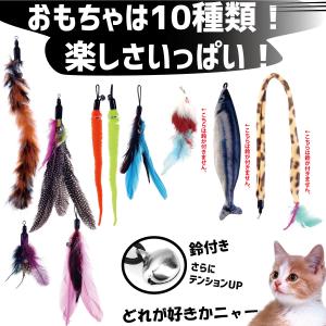 猫じゃらし 11点セット 猫用おもちゃ ねこじ...の詳細画像2