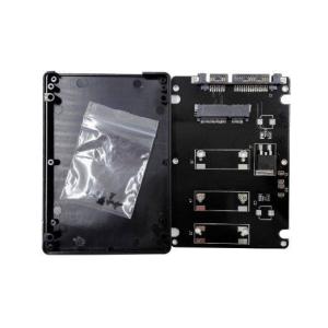 mSATA(miniSATA)50mm→2.5インチSATA3 厚7mm SSD変換ドライブケース黒