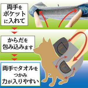 ペットタオル 超吸水 速乾 ドライタオル ペッ...の詳細画像2