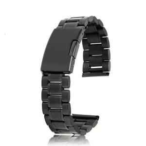 22mm 超極厚ステンレスベルト 3連 ストレートエンド Amazon | [BASIS+] 腕時計 ベルト 3連 弓カン 無垢 ステンレス
