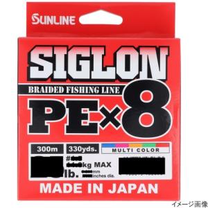 【在庫あり】 サンライン(SUNLINE) SIGLON PE ×8 300m 3号 マルチカラー　【ネコポス・メール便 対象商品】[ソルトルアーライン]｜Drink&Dream D-Park ヤフー店