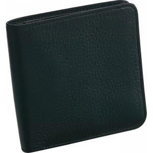 良品工房 日本製牛革二つ折り財布ブラック K18-245(代引不可)【送料無料】 良品工房 日本製牛革二つ折り財布(ブラック) K18-245 5418-187