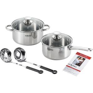 ラ・べットラ ステンレス鍋4点セット（ツール付） ラ・ベットラ ステンレス鍋4点セット(ツール付) 鍋 セット キッチン