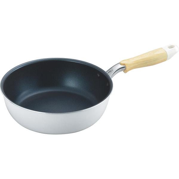 ナチュラプラス IH対応深型フライパン(22cm) NRP-03