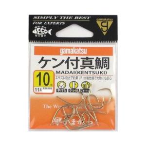 がまかつ ケン付真鯛 10号 金　[海用バラ針]