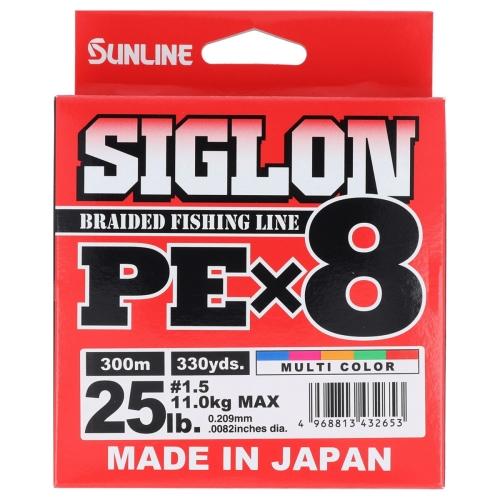 サンライン(SUNLINE) SIGLON PE ×8 300m 1.5号 マルチカラー　【ネコポス...