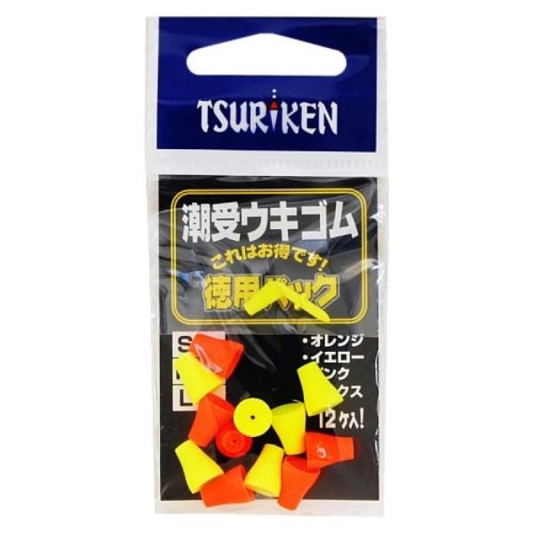 釣研(Tsuriken) 潮受ウキゴム 徳用パック M ミックス　【ネコポス・メール便 対象商品】[...