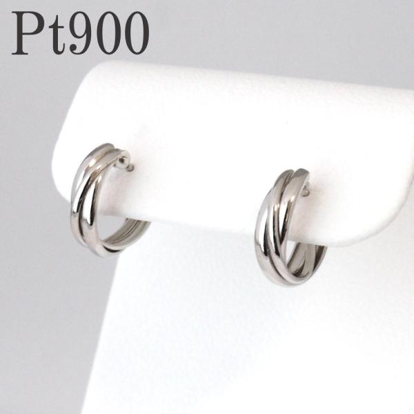 プラチナ ピアス フープ シンプル PT Pt900 地金 レディース プレゼント