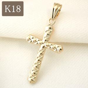 18金 クロスペンダント ペンダントトップ k18 ネックレス 18k