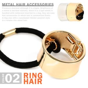 メタルリング ヘアゴム ヘアリング ヘアカフス クリップ ヘアアクセ オープン記念 セール メール便限定送料無料