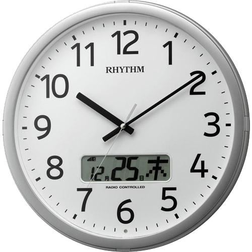 4FNA01SR19 リズム時計 プログラムカレンダー０１ＳＲ 電波掛時計