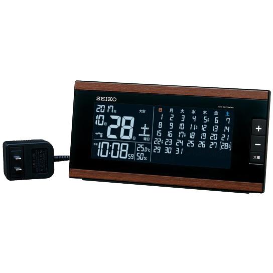 DL212B SEIKO セイコー マンスリーカレンダー搭載 交流式電源 デジタル電波置時計 電波置...