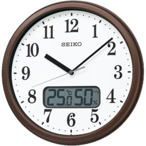 SEIKO（セイコー） お取り寄せ 電波掛時計 カレンダー、温度・湿度表示