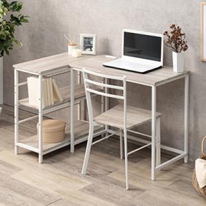 メーカー直送 LDC-4697WH-3RS 萩原 デスクチェアラック3点セット ホワイト