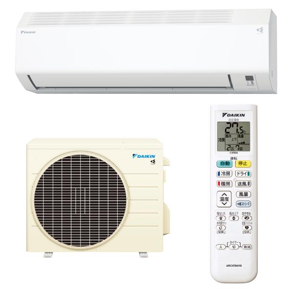 S285ATES-W DAIKIN ダイキン Eシリーズ ルームエアコン 2.8kW 主に10畳用 ...