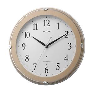 リズム時計 掛け時計 【リバライト561】 白パール色 8MY561SR03 ［電波