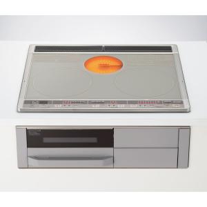 IHクッキングヒーター 2口IH＋ラジエント 単相200V30Aタイプ 三菱電機 CS-G321MS シルバー MITSUBISHI