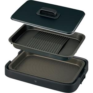 ホットプレート 深型平面プレートタイプ 2枚タイプ 象印 やきやき ブラック EA-KG20-BA ZOJIRUSHI｜生活家電ディープライス