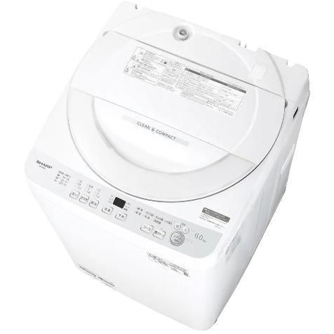 全自動洗濯機 洗濯・脱水容量6kg シャープ 穴なし槽シリーズ シルバー系 ES-GE6J-S SH...