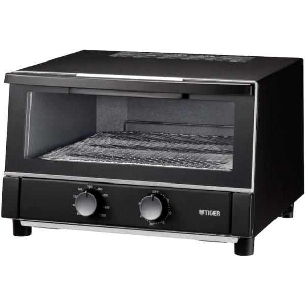 オーブントースター 3枚焼き 30分タイマー搭載 タイガー マットブラック KAM-S132-KM ...