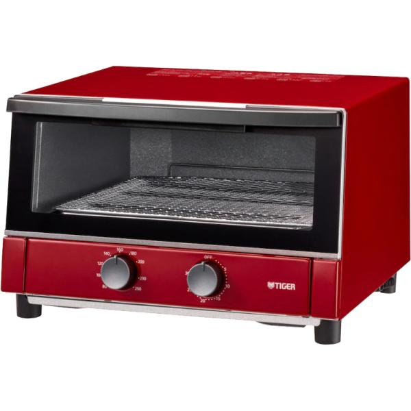 オーブントースター 3枚焼き 30分タイマー搭載 タイガー レッド KAM-S132-R TIGER