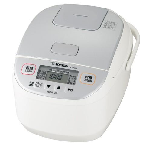 炊飯器 10サイズ(5.5合) マイコン炊飯ジャー 象印 極め炊き ホワイト NL-DB10-WA ...
