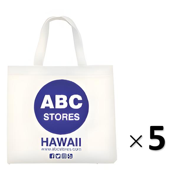 ショッピングバッグ ハワイ ABCストア Sサイズ 5枚セット