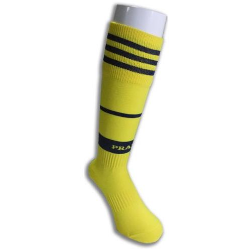 当店オリジナル靴下 黄色×紺 PRAZER オリジナルサッカーストッキング　sk-sc-socks-...