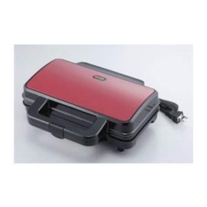 ★株式会社カクセー 耳までおまかせホットサンド 持ち運び便利なハンドル付き フッ素コートプレート カ...