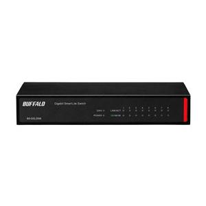 ★バッファロー ギガビット8ポート スマートLiteスイッチングハブ VLAN QoS ループ防止 ...