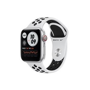 ★Apple Watch Nike Series 6 GPS+Cellularモデル 40mm M07C3J/A [ピュアプラチナム/ブラックNikeスポーツバンド]