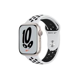 ★Apple Watch Nike Series 7 GPSモデル 45mm MKNA3J/A [ピュアプラチナム/ブラックNikeスポーツバンド]