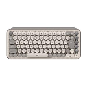 ★ロジクール POP KEYS K730GY 茶軸 [グレージュ]【キーボード】【送料無料】