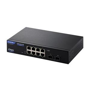 ★エレコム EHB-SG2C08 ブラック Webスマート 8ポート ギガビット スイッチングハブ ...