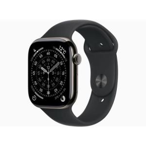 ★アップル / APPLE Apple Watch Series 11 GPS+Cellularモデル 46mm MFD14J/A [スレートチタニウムケース・ブラックスポーツバンド S/M]