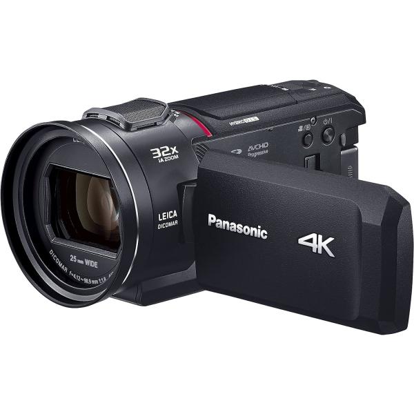 ★パナソニック 4K デジタルビデオカメラ 光学24倍ズーム ブラック HC-VX2MS-K 【ビデ...
