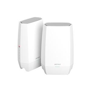 ★バッファロー Wi-Fi 6E対応 トライバンドWi-Fiルーター（親機・中継機2台セット）Air...