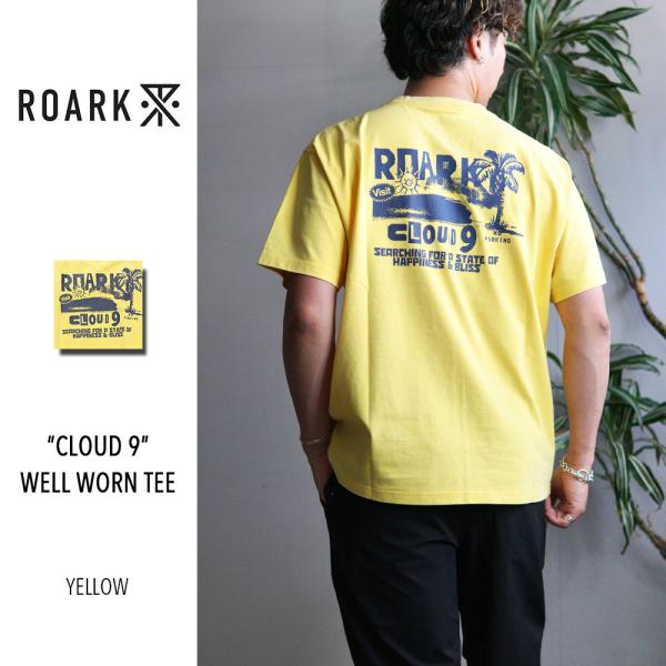 ROARK REVIVAL "CLOUD 9" WELL WORN TEE RTJM1221-YLW...