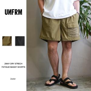 UNFRM 2WAY DRY STRECH FATIGUE BAGGY SHORTS SS-7684 unfrm outdoor standard ユニフォームアウトドアスタンダード ハーフパンツ ショーツ｜d-river